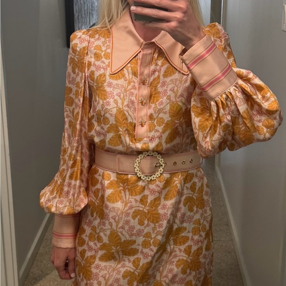 Zimmermann Kaleidoscope Belted Floral Mini Dress US size 2-4 - Picture 7 of 7